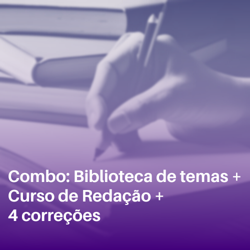 COMBO REDAO REGULAR - Biblioteca de temas + Curso de Redao + 4 correes