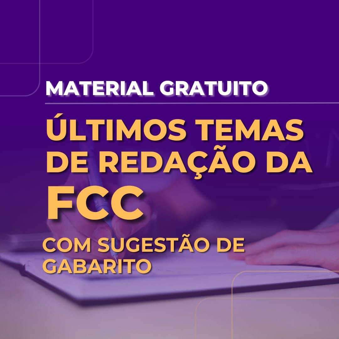 Redao da banca FCC:  ltimos temas da banca com sugesto de gabarito